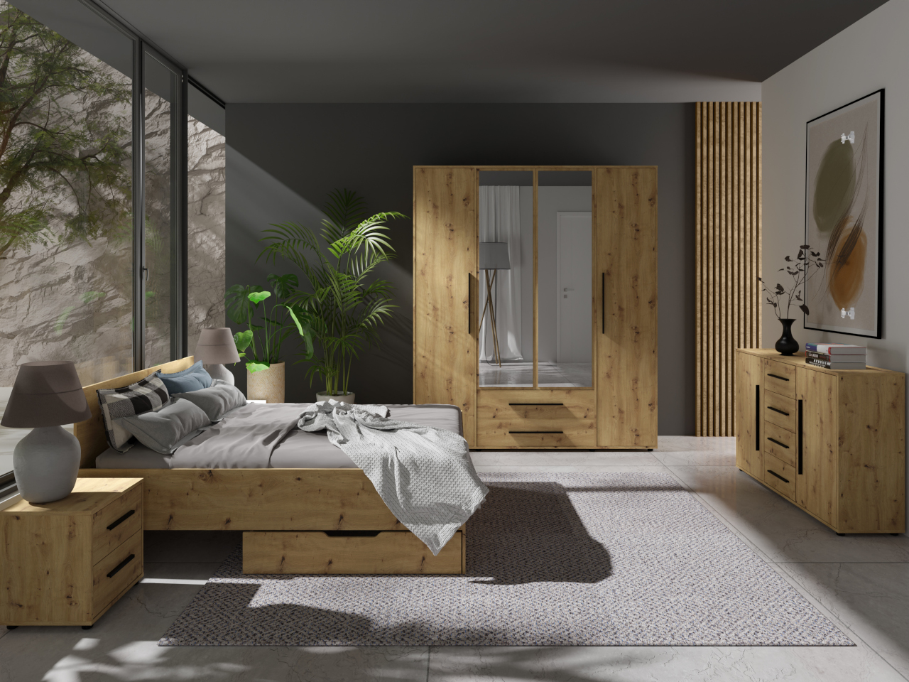 Ložnice MAXIS 1 dub artisan