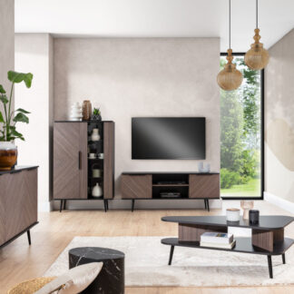 Nábytek do obýváku PIMETTI 1 černá / captains deck