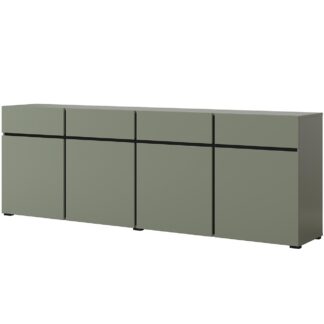 Komoda CROSI 25 zelená / černá