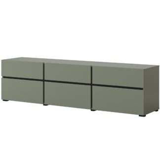 RTV komoda CROSI 41 zelená / černá