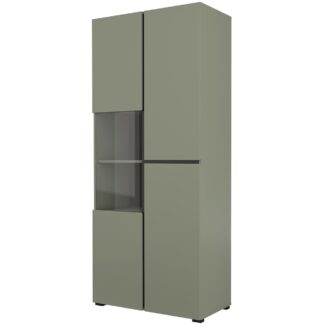 Vitrína CROSI 12 zelená / černá