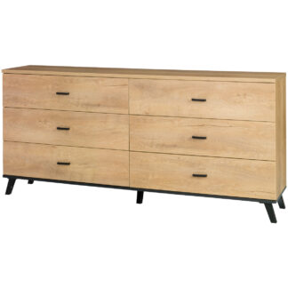 Komoda JOHNNY JH5 dub lefkas / černá