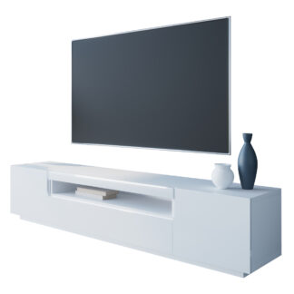 Komoda RTV DONE 200 bílý lesk