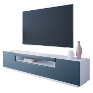 Komoda RTV DONE 200 bílá / námořnická modrá