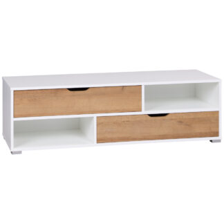 Komoda RTV IWA 10 bílá / dub zlatý