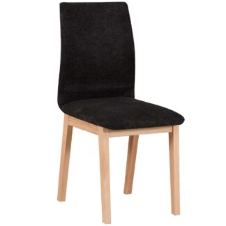 Čalouněná židle DK46 buk s černou látkou 38A