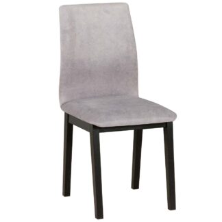 Čalouněná židle DK46 černá s šedou látkou 20B
