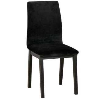 Čalouněná židle DK46 černá s černou látkou 29B