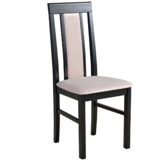 Černá židle DK12 se světlou látkou 26B