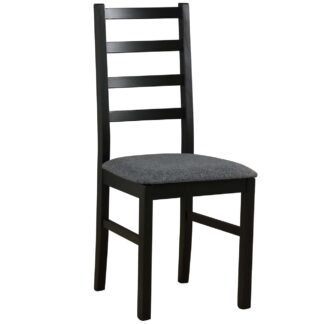 Černá židle DK15 s tmavou látkou 8B