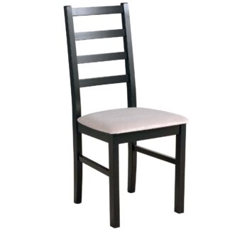 Černá židle DK15 se světlou látkou 26B