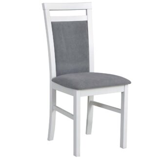 Čalouněná židle DK25 se šedou látkou 1B