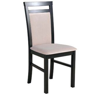 Čalouněná židle DK25 černá s světlou látkou 26B