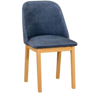 Modrá čalouněná židle DK27 látka 18B