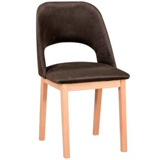 Čalouněná židle DK28 tmavá látka 22B