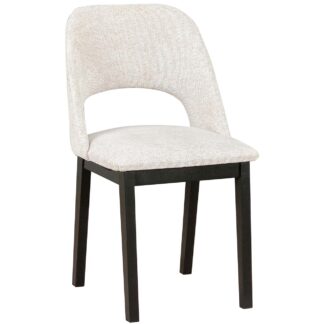 Bílá čalouněná židle DK28 látka 34A