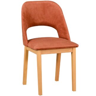 Oranžová čalouněná židle DK28 látka 19B