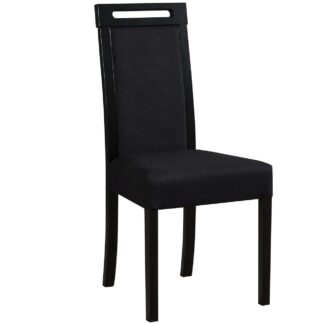 Černá čalouněná židle DK33 s látkou 13B