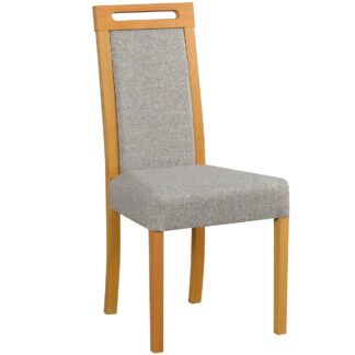 Čalouněná židle DK33 grandson s šedou látkou 5B