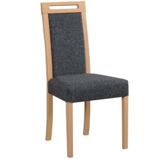 Čalouněná židle DK33 sonoma s grafitovou látkou 8B