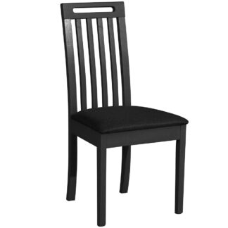 Černá židle DK38 s černou látkou 13B