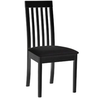 Černá židle DK37 s černou látkou 29B