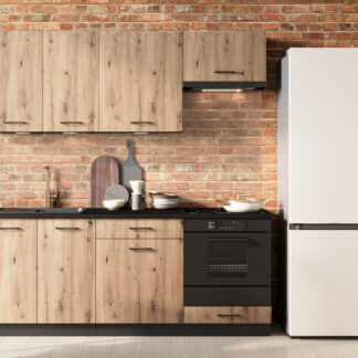 Kuchyně ELLEN 1 grafit / dub artisan