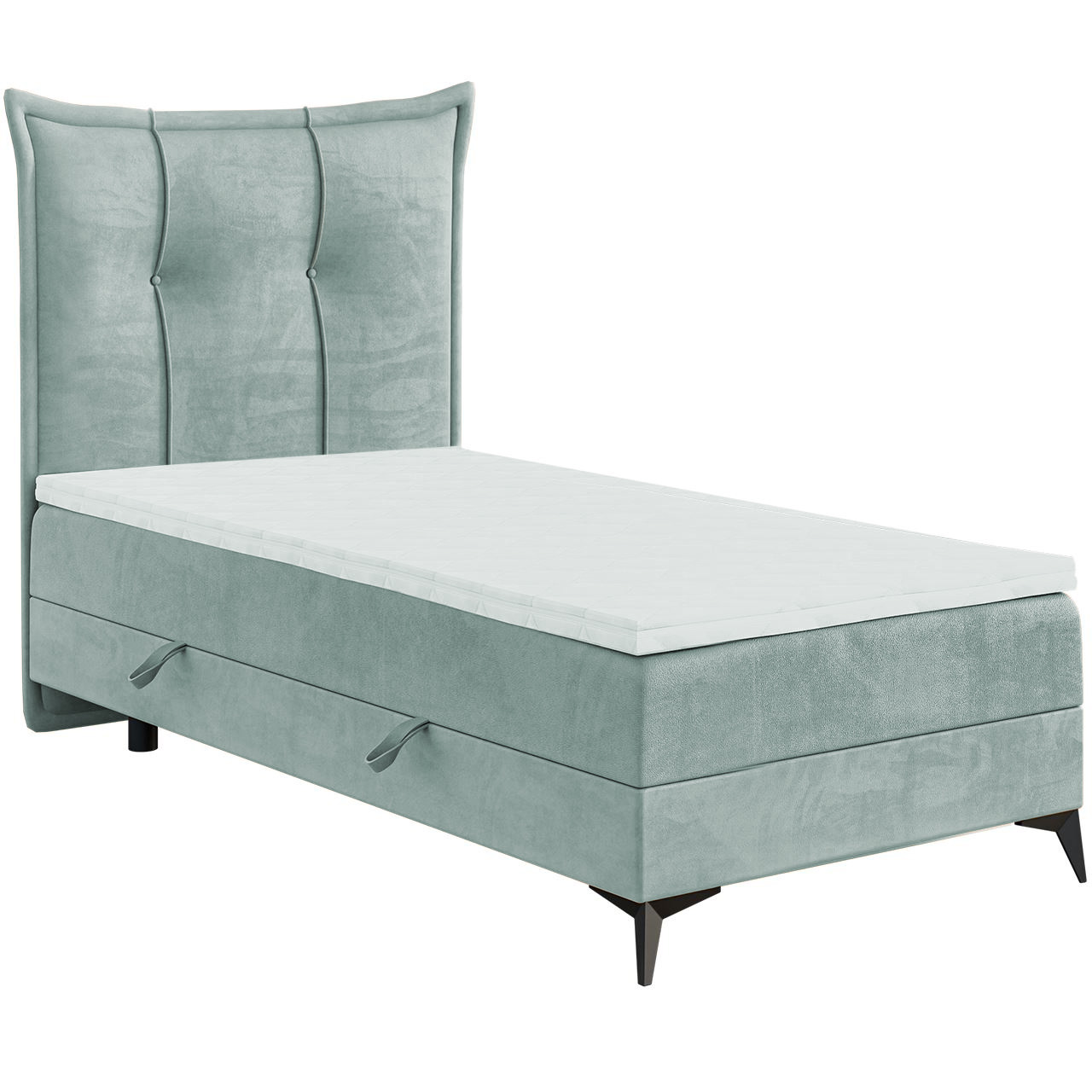 Kontinentální postel FOX 90x200 levá magic velvet 2227