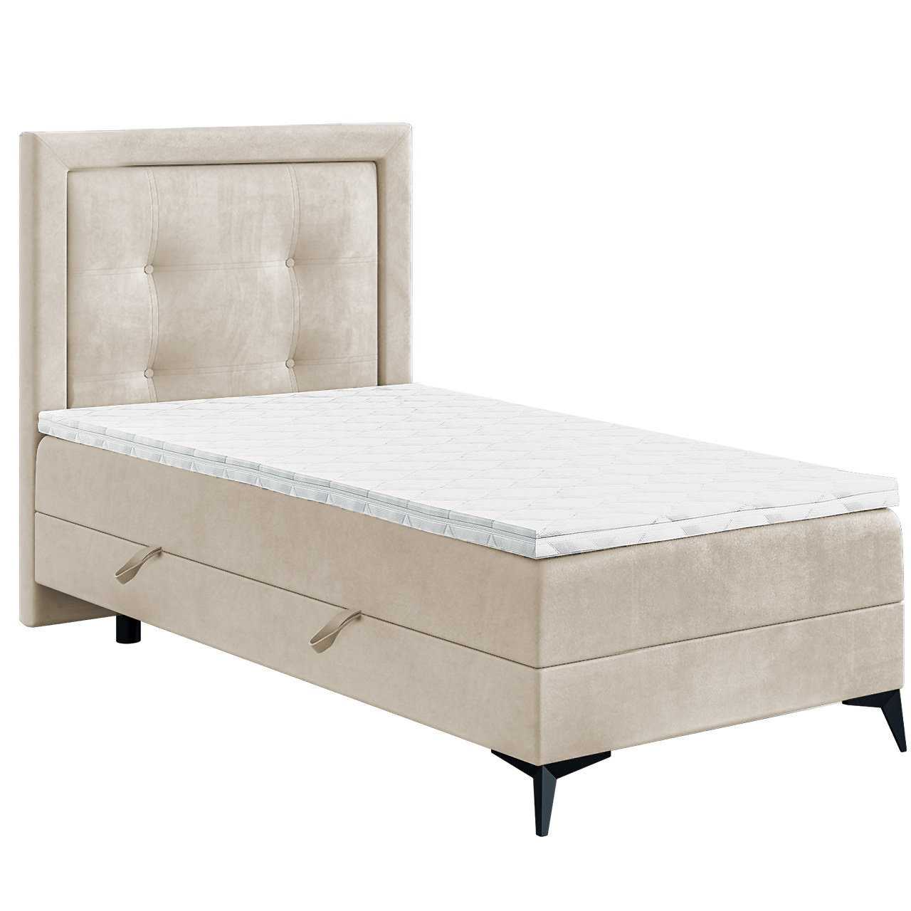 Kontinentální postel HIGGA 90x200 levá magic velvet 2250