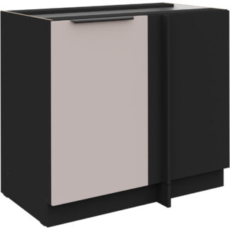 Dolní skříňka rohová 105 SILVIA 15 černý / kašmír