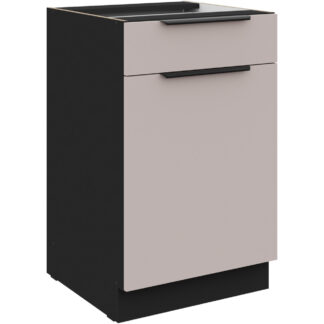 Skříňka dolní se zásuvkou 50 SILVIA 10 černý / kašmír