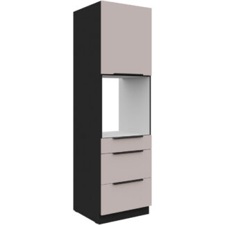Vysoká kuchyňská skříňka 60 SILVIA 47 černý / kašmír