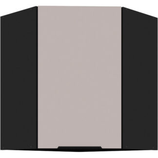 Skříňka horní rohová 60 SILVIA 27 černý / kašmír