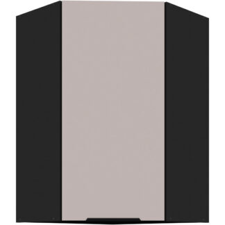 Skříňka horní rohová 60 SILVIA 28 černý / kašmír