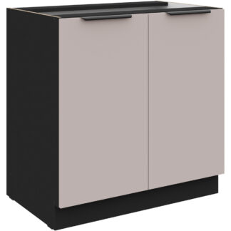 Skříňka dolní 80 SILVIA 03 černý / kašmír