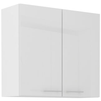 Horní skříňka 80 LAURA 14 bílý lesk