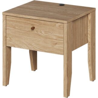 Noční stolek s nabíječkou COZY CZ05 dub olejový