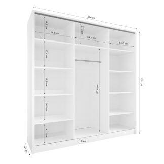 Skříň s posuvnými dveřmi LOTUS A 200 šedá