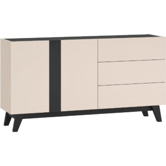 Vitrína SABLE 03 kašmír / černá