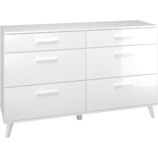 Komoda SHINE 03 bílý lesk