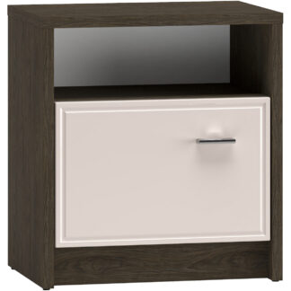 Noční stolek AVANTI 08 dub windmill tmavý / kašmír