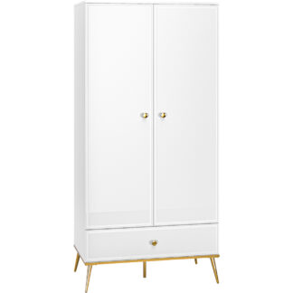 Skříň GOLDEN GL01 bílý lesk