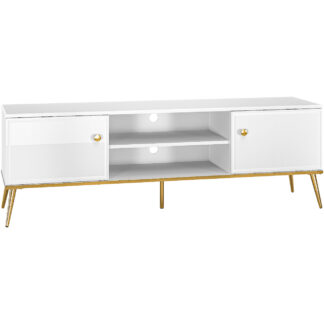 Skříňka RTV GOLDEN GL06 bílý lesk