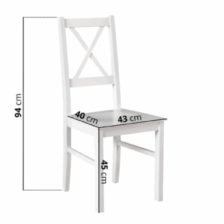 Dřevěná židle DK18 v barvě olše