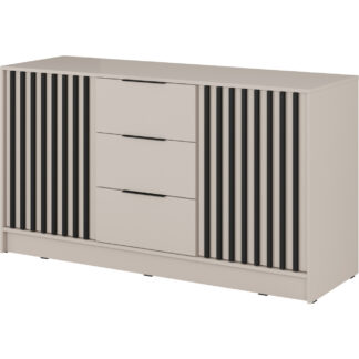 Komoda LAILA 3D kašmír / černá