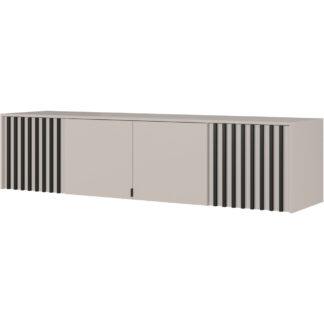 Nástavec na skříň LAILA 4D kašmír / černá