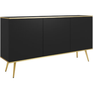 Komoda ARA K160 černá + zlatá