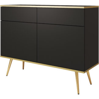 Komoda ARA KSZ107 černá + zlatá