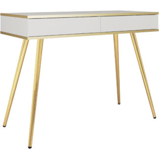 Toaletka ARA T102 bílá + zlatá