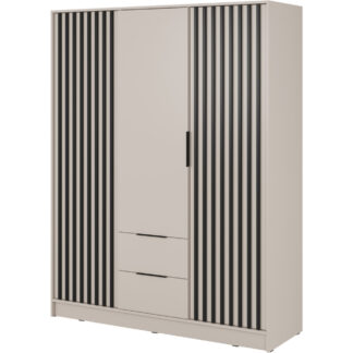 Skříň LAILA 3D kašmír / černá